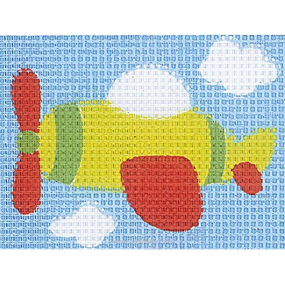 Kit canevas Vervaco pour enfant avion