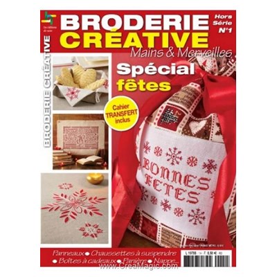 Livre Broderie creative hs 1 - special fetes - Librairie Créative