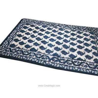 Tapis chemin en laine points noués, orig - Isando