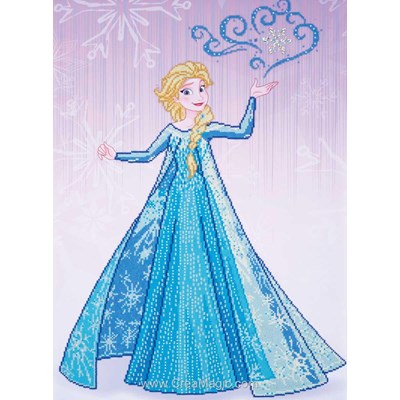 Broderie diamant disney elsa - waltdisney - Vervaco