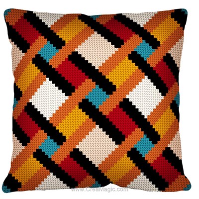 Coussin demi point entrecroisement - SEG