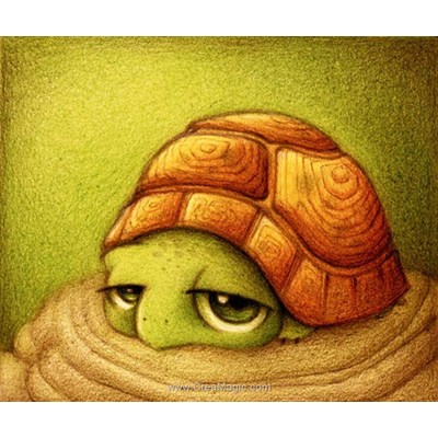 Kit broderie diamant turtle - Diamond Painting