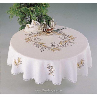 Nappe folâtre en broderie traditionnelle de Margot Broderie