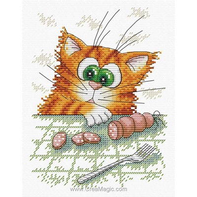 Kit de broderie Chat gourmand - MP Studia
