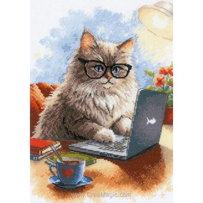 Kit de broderie Writer of meowmoirs - RIOLIS