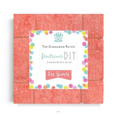 Feutrine - C'est la fete-les givres -9 coloris feutrine 30x30cm en camaieux - The Cinnamon Patch