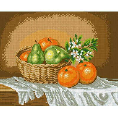 Kit broderie diamant Diamond Painting fruits d'automne