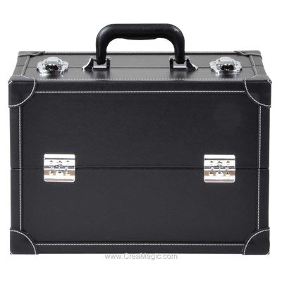 Boite à couture grand format noir aspect cuir chez Prym