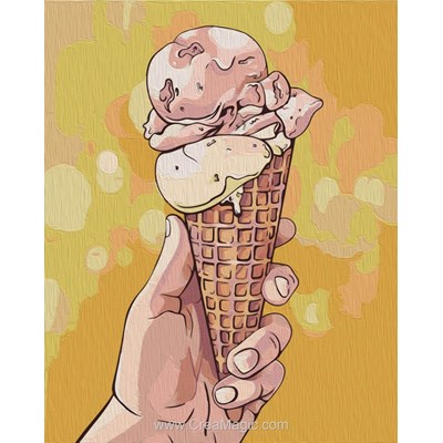 Peinture par numéro - Artventura Painting by Numbers  Ice Cream - Wizardi
