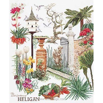 Tableau point de croix heligan garden sur aida - Thea Gouverneur