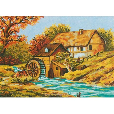 Collection d'art canevas le moulin à eau