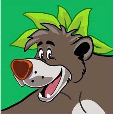 Kit canevas enfants DMC baloo - le livre de la jungle - disney