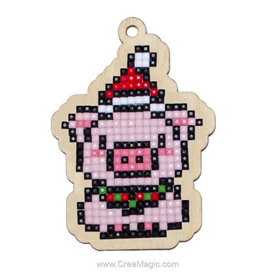 Broderie diamant new year piggy de Wizardi