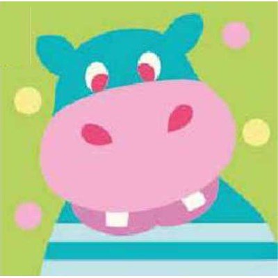 Kit canevas enfants bulles d'hippopotame - DMC
