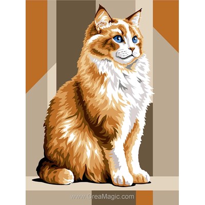 Canevas Chats - Main coon roux - Margot