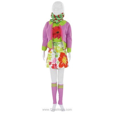 Couture candy flower DRESS YOUR DOLL pour barbie