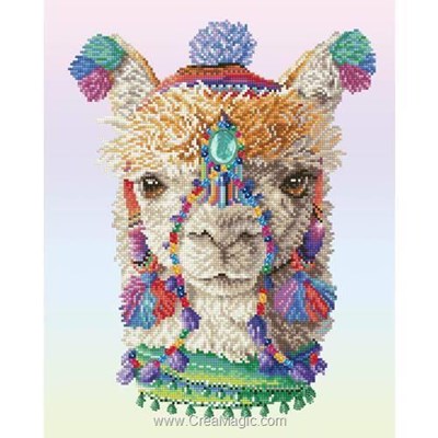Broderie diamant - Alpaga bohemien - Diamond Dotz