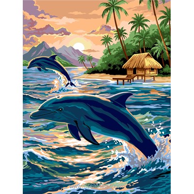 Canevas Dauphins - Margot