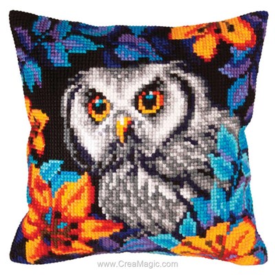 Kit Coussin Canevas - Owl gaze - Collection d'art