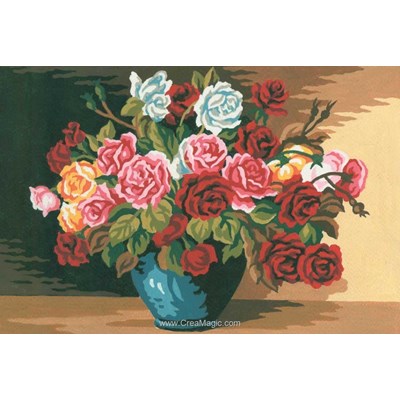 Collection d'art canevas générosité de roses