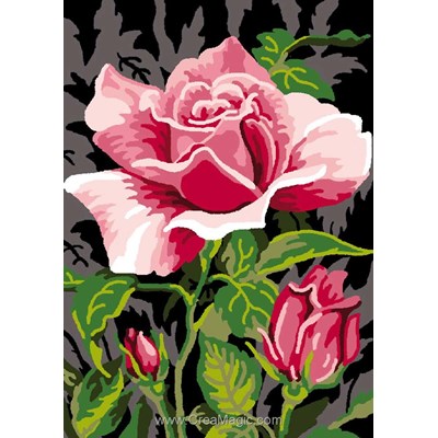 Canevas Fleurs et plantes - Roses - Mimo Verde