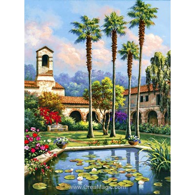 Kit broderie diamant jardin de paradis - Diamond Painting