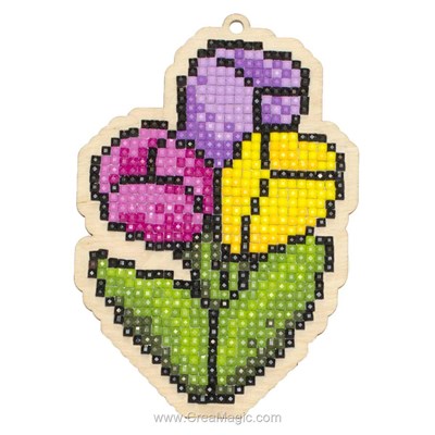 Broderie diamant tulips de Wizardi