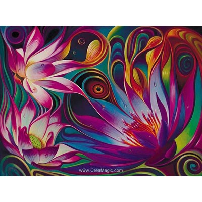 Broderie diamant lotus mystique - Diamond Painting