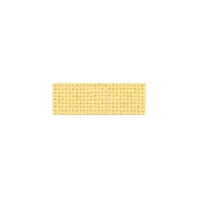 Coupon de toile DMC etamine 10 fils jaune banane à broder