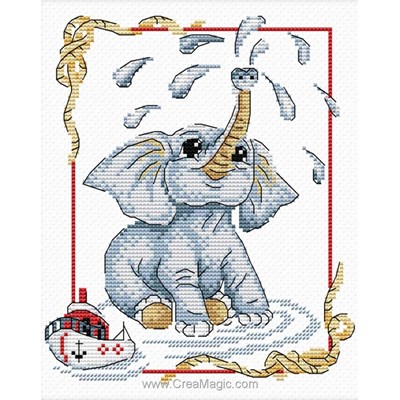 Kit broderie La trompe de l'Eléphant - MP Studia