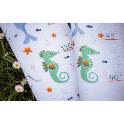 Tapis Point Noué Vervaco La Baleine bleue | Broderie City