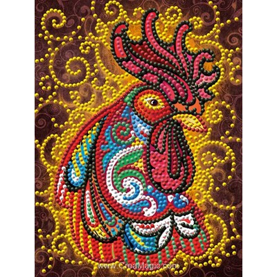 Broderie diamant fire rooster de Diamond Painting