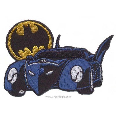 Ecusson motif thermocollant batman la batmobile de MLWD