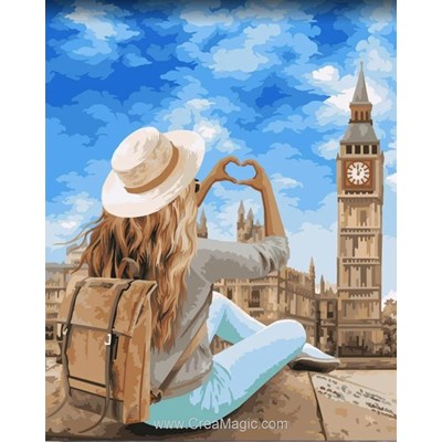 Peinture par numéro - London I love you! - Wizardi