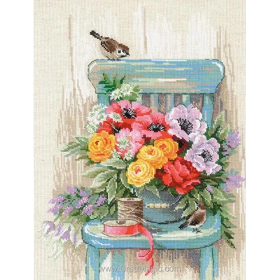 Broderie Fleurs et Plantes - Garden Flowers - RIOLIS