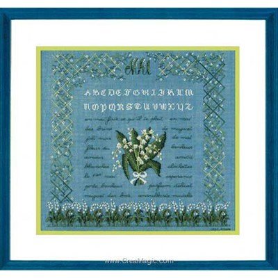 Saison : le mois de mai broderie modele point de croix - Le Bonheur Des Dames