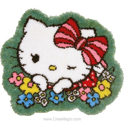 Kit tapis point noué hello kitty cuteness de Vervaco