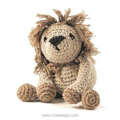 Kits amigurumi - Leroy lion - biscuit - Hoooked