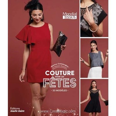 Livre - Couture pour les fetes - 20 modeles - Librairie Créative