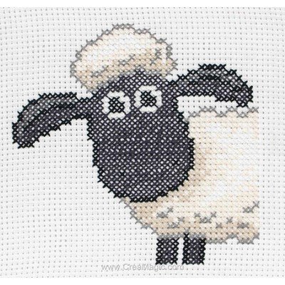 Kit Anchor à broder au point de croix shaun the sheep on binca