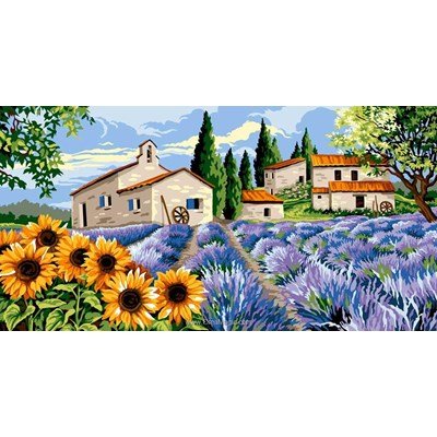 Hameau provençal canevas - Margot