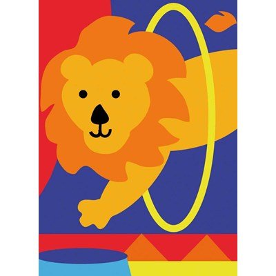 Kit canevas DMC pour enfant le lion