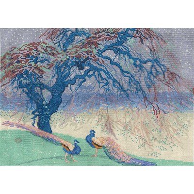 Kit broderie point de croix DMC william giles - quand l'hiver s'efface