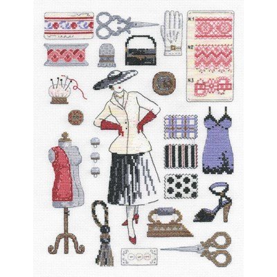 Tableau broderie point de croix la haute couture de DMC