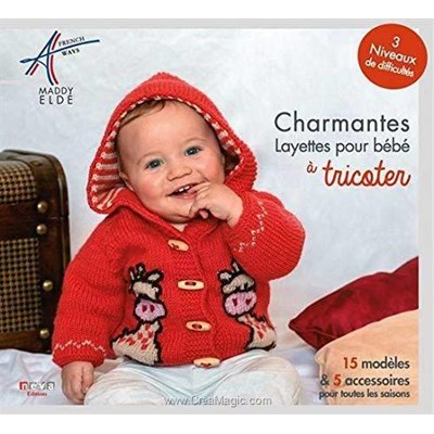 Livre Charmantes layettes pour bebe a tricoter - Librairie Créative
