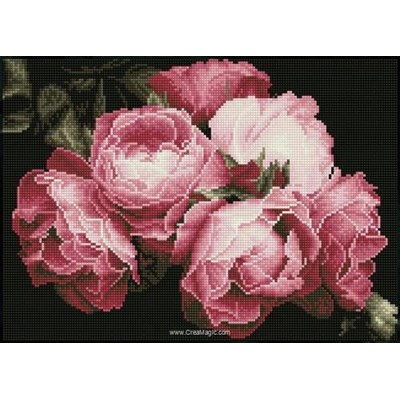 Broderie diamant Squares - Vintage roses - Diamond Dotz