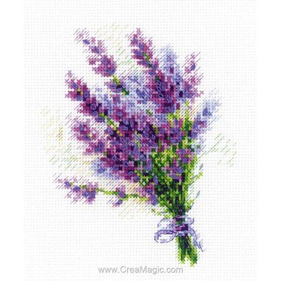 Bouquet à la lavande kit broderie de RIOLIS au point de croix