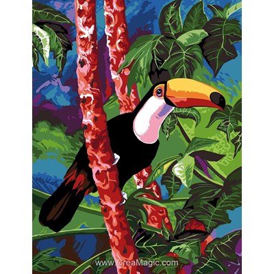 Le toucan de l'oasis canevas chez Margot