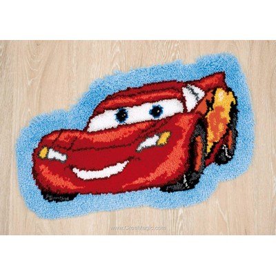 Tapis point noue cars mc queen - disney - Vervaco