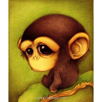 Broderie diamant monkey - Diamond Painting